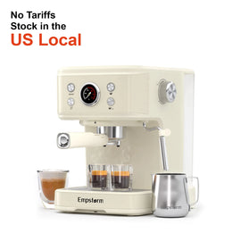 Empstorm 04E Retro Minimalist Coffee Machine for Espresso Cappuccino & Latte for Office Hotels Outdoor Use Electric