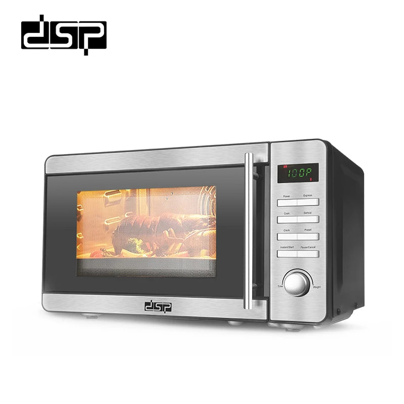 DSP Electric Forno LED Digital Panel Kitchen Fast Cooking Microwave Oven with LED Stainless Steel Display
