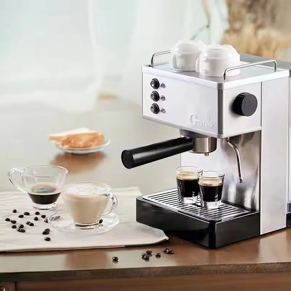 Xeoleo Coffee Maker 19Bar Espresso Machine 1050W Espresso Coffee Machine Household Stainless Steel ULKA Pump Espresso Maker 2.2L