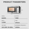 DSP Electric Forno LED Digital Panel Kitchen Fast Cooking Microwave Oven with LED Stainless Steel Display