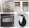 Commercial Four Door Vertical Freezer Stainless Steel Air Cooling Energy Efficient Double-Temperature