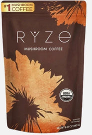 Organic RYZE Mushroom Coffee – 30 Servings | Instant Coffee Blend | Free Shipping